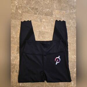 Womans Peleton Sz Med Scalloped Leggings